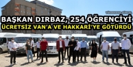 Başkan Dırbaz, 254 Öğrenciyi Ücretsiz Van’a...