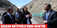 Başkan Hatipoğlu'dan Çöp Denetimi