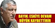 Bayık: Eskiye devam büyük kaybettirir