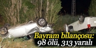 Bayram bilançosu: 98 ölü, 313 yaralı