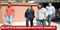 Belediye eş başkanları adliyeye çıkarıldı