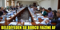 Belediyeden su borcu faizine af