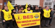 BES üyelerinden zam protestosu