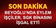 Beyoğlu SGK'da İşçi Eylemi