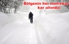 Bölgenin her metrekaresi kar altında!