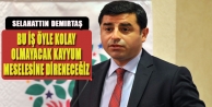 “Bu iş öyle kolay olmayacak, kayyum meselesine direneceğiz”