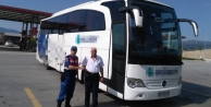 Çaldığı otobüsle kız kaçırmaya giderken yakalandı