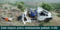 Çete mayını yolcu otobüsünde patladı: 4 ölü