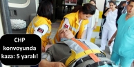 CHP konvoyunda kaza: 5 yaralı!