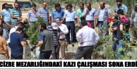 Cizre mezarlığındaki kazı çalışması sona erdi