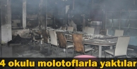 Cizre'de 3  okul ateşe verildi