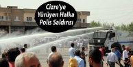Cizre'ye yürüyen halka polis saldırısı