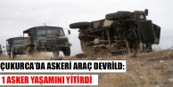 Çukurca’da Askeri Araç Devrildi