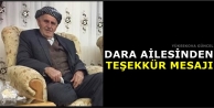Dara Ailesinden Teşekkür Mesajı