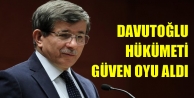 Davutoğlu hükümeti güven oyu aldı