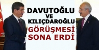 Davutoğlu ve Kılıçdaroğlu görüşmesi sona erdi