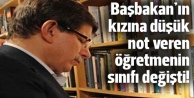 Davutoğlu'nun kızına düşük not veren öğretmenin...