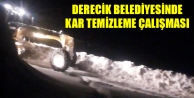 Derecik Belediyesinde Kar Temizleme Çalışması