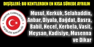 Dışişleri: Bu kentlerden en kısa sürede ayrılın