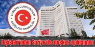 Dışişleri'nden Suriye'de ateşkes açıklaması