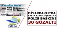 Diyarbakır’da basın kuruluşlarına polis baskını:...