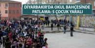 Diyarbakır'da okul bahçesine el yapımı patlayıcı:...