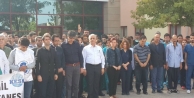 Diyarbakır'da sağlık emekçileri hastane önünde barış kürsüsü kurdu