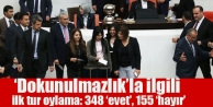 ‘Dokunulmazlık’la ilgili ilk tur oylama: 348...