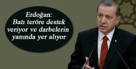 Erdoğan: Batı teröre destek veriyor ve darbelerin...