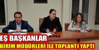 Eş Başkanlar Birim Müdürleri İle Toplantı Yaptı