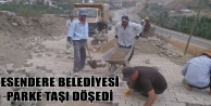Esendere Belediyesi Parke Taşı Döşedi