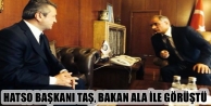 HaATSO Başkanı Taş, Bakan Ala İle Görüştü