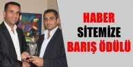 Haber sitemize barış ödülü