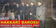 Hakkari barosu,Keskin'i Mezarı Başında Anıldı