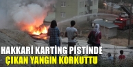 Hakkari Karting Pistinde Çıkan Yangın Korkuttu