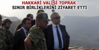 Hakkari Valisi Toprak, sınır birliklerini ziyaret...