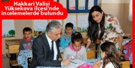Hakkari Valisi Yüksekova ilçesi'nde incelemelerde...