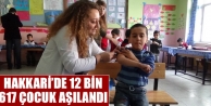 Hakkari’de 12 Bin 617 Çocuk Aşılandı