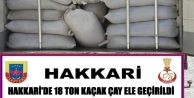 Hakkari'de 18 Ton Kaçak Çay Ele Geçirildi