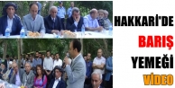 Hakkari'de barış yemeği