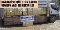 Hakkari'de Dört Ton Kaçak Kuyruk Yağı Ele Geçirildi
