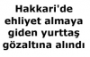 Hakkari'de ehliyet almaya giden yurttaş gözaltına...
