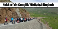 Hakkari'de Gençlik Yürüyüşü Başladı