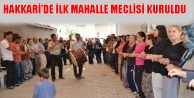 Hakkari'de İlk Mahalle Meclisi Kuruldu