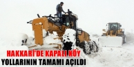 Hakkari’de Kapalı Köy Yollarının Tamamı Açıldı