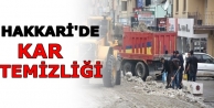 Hakkari'de kar temizleme çalışmaları