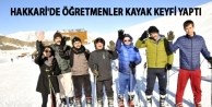 Hakkari'de Öğretmenler Kayak Keyfi Yaptı