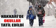 Hakkari’de Okullar Tatil Edildi