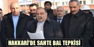 Hakkari'de sahte bal tepkisi