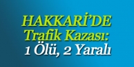 Hakkari'de Trafik Kazası: 1 Ölü, 2 Yaralı